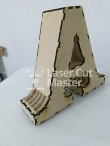 3D Numbers Laser Cut File