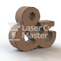 3D letter & Laser Cut File
