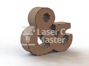 3D letter & Laser Cut File
