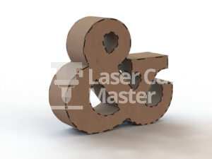 3D letter & Laser Cut File