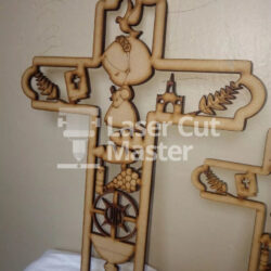 First communion cross Laser Cut File