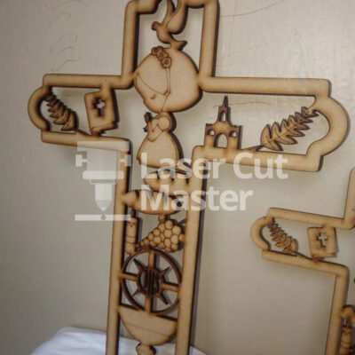 First communion cross Laser Cut File