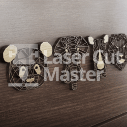 35 Wall animals File Laser Cut File