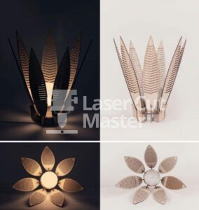 Flower Chandelier Laser Cut File