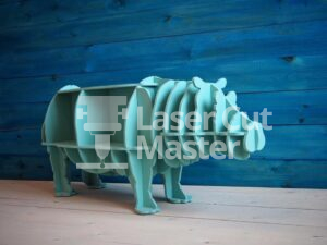 Hippopotamus Laser Cut File