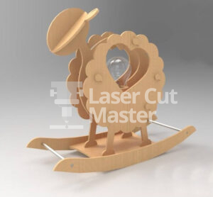 Rocking Sheep Laser Cut File