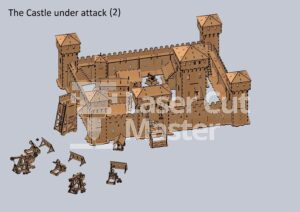 Medieval City Laser Cut File