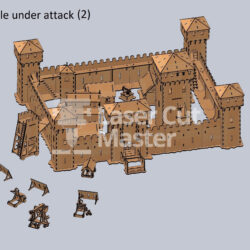 Medieval City Laser Cut File