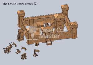 Medieval City Laser Cut File