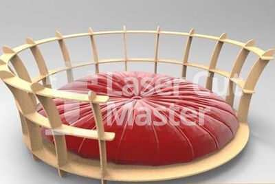 Pet Bed Laser Cut File