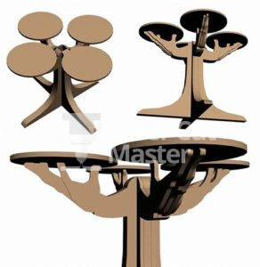 Trunk-shaped Table Laser Cut File