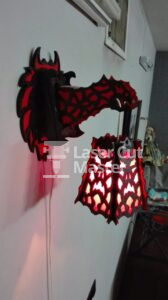 Dragon Lamp Laser Cut File