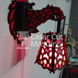 Dragon Lamp Laser Cut File