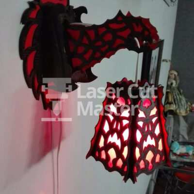 Dragon Lamp Laser Cut File