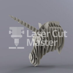 Unicorn Head Laser Cut File