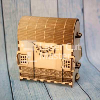 Coffer with Lock Laser Cut File