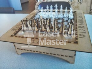 Chess Game of Throne Laser Cut File