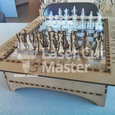 Chess Game of Throne Laser Cut File