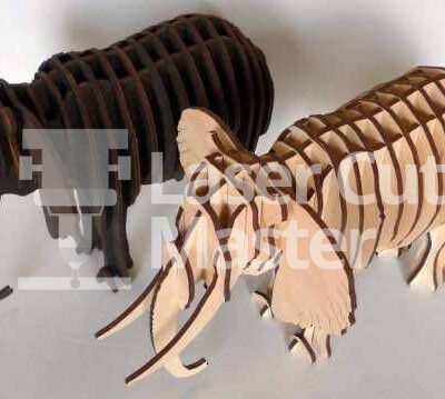 Elephant Laser Cut File