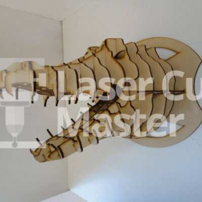 Crocodile Head Laser Cut File
