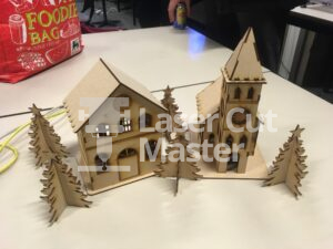 Christmas House Laser Cut File