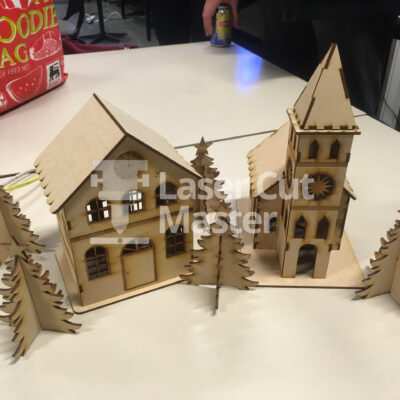 Christmas House Laser Cut File