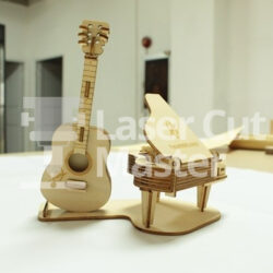 Guitar and Piano Laser Cut File