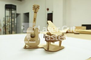 Guitar and Piano Laser Cut File