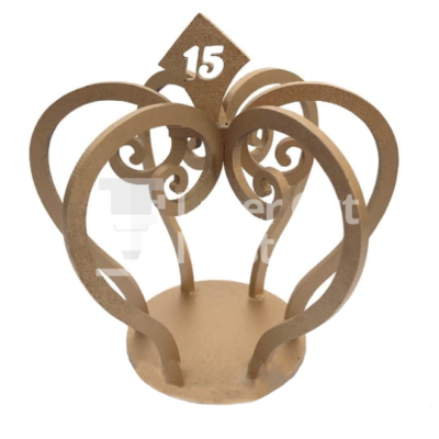 Crown 15 years Laser Cut File
