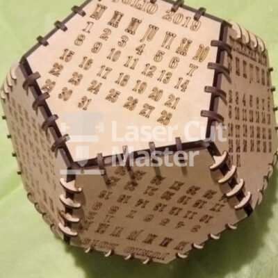 Calendar Laser Cut File
