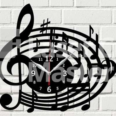 Music clock Laser Cut File