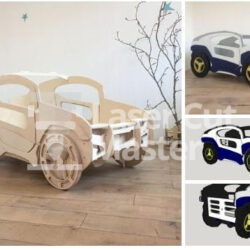 Car bed Laser Cut File