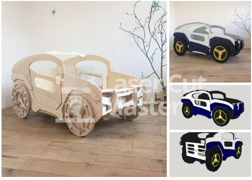 Car bed Laser Cut File