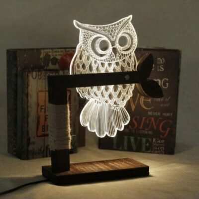 Owl engraved Laser Cut File