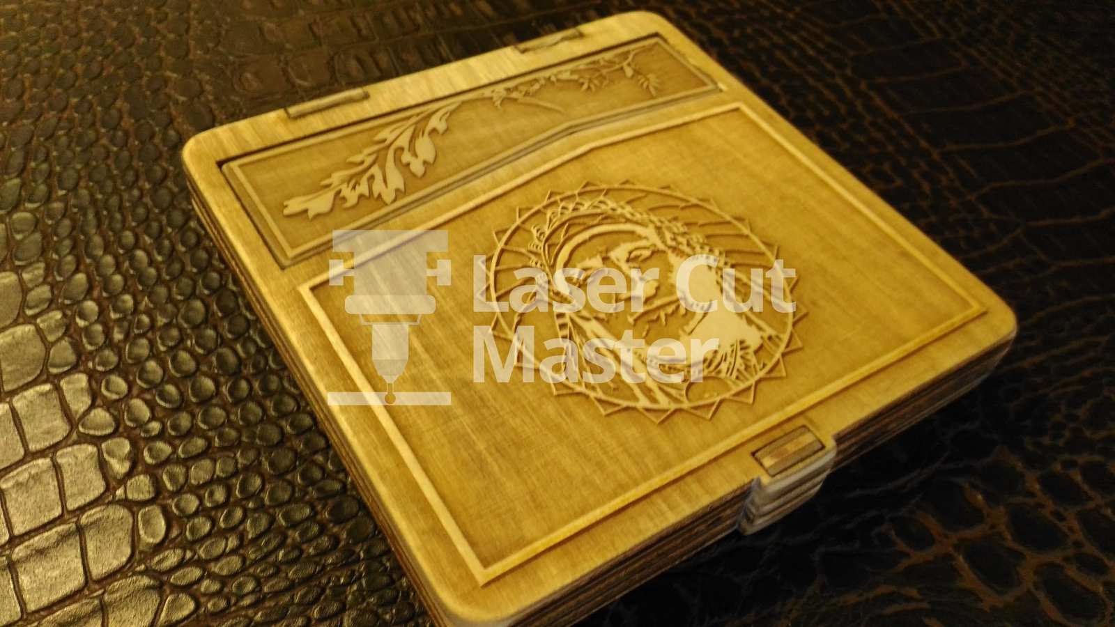 Laser cut wooden box