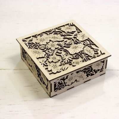 Flower box Laser Cut File