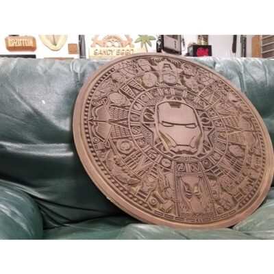 Calendar Iron man Laser Cut File