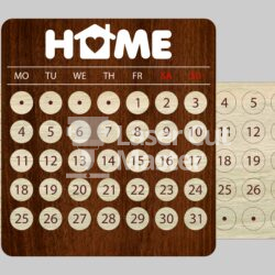 Calendar 2 Laser Cut File