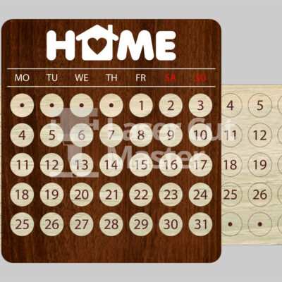 Calendar 2 Laser Cut File