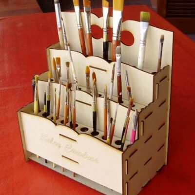 Brushes organizer Laser Cut File