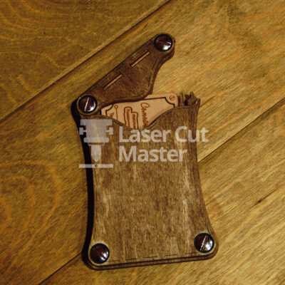 Card holder with embroidery Laser Cut File