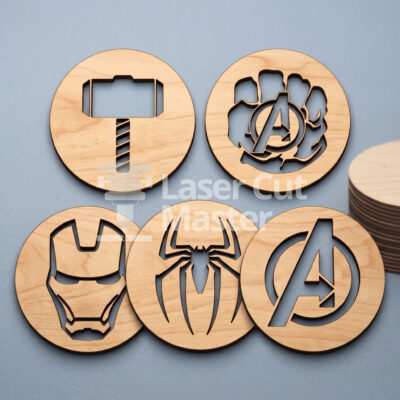 Avengers Coaster Laser Cut File