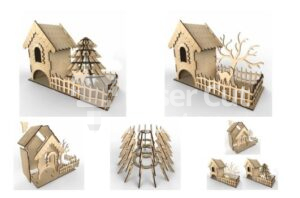 Decoration house Laser Cut File
