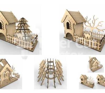 Decoration house Laser Cut File