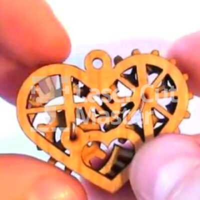 Heart of pine nuts Laser Cut File