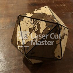 World map Laser Cut File 3