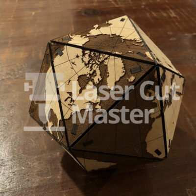 World map Laser Cut File 3