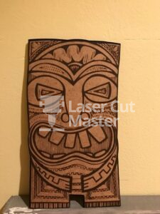Tiki mask Laser Cut File