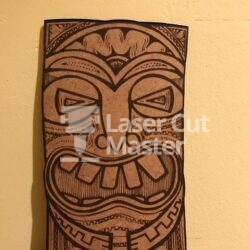 Tiki mask Laser Cut File