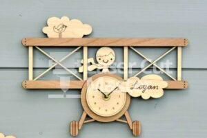 Child picture light aircraft Laser Cut File